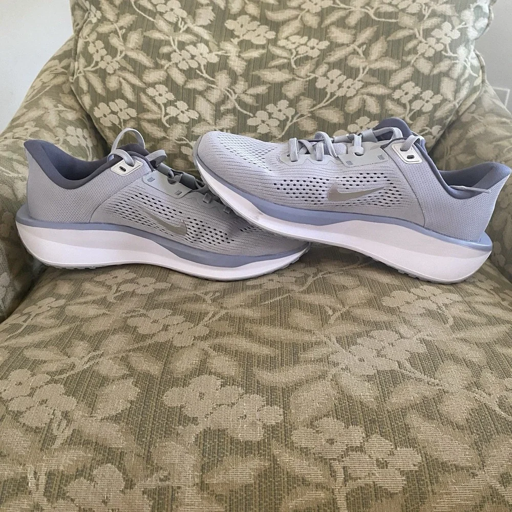 NIKE Mens sz 8.5 Quest 6 Running Shoes LIGHT GRAY/GRAY FD6033-004 train exercise